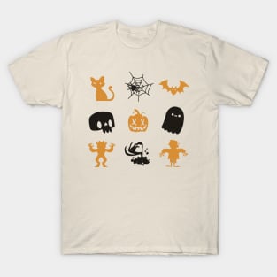 Minimalist Halloween Ornaments T-Shirt